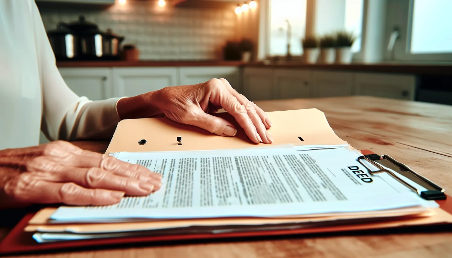 Sorting through inherited land documents and deed paperwork