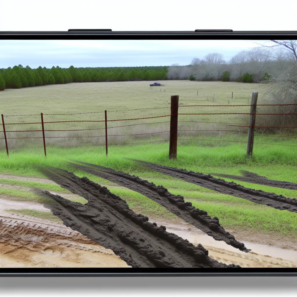Rural acreage with open grassland and conifer forest in DeKalb County, Georgia