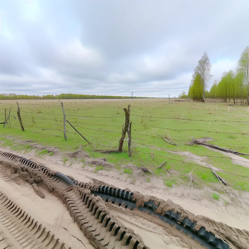 Rural acreage with open grassland and conifer forest in Nahunta, Georgia