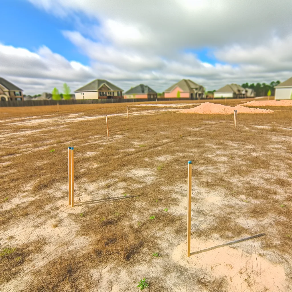 Cleared vacant residential lot for sale in Bibb County, Georgia