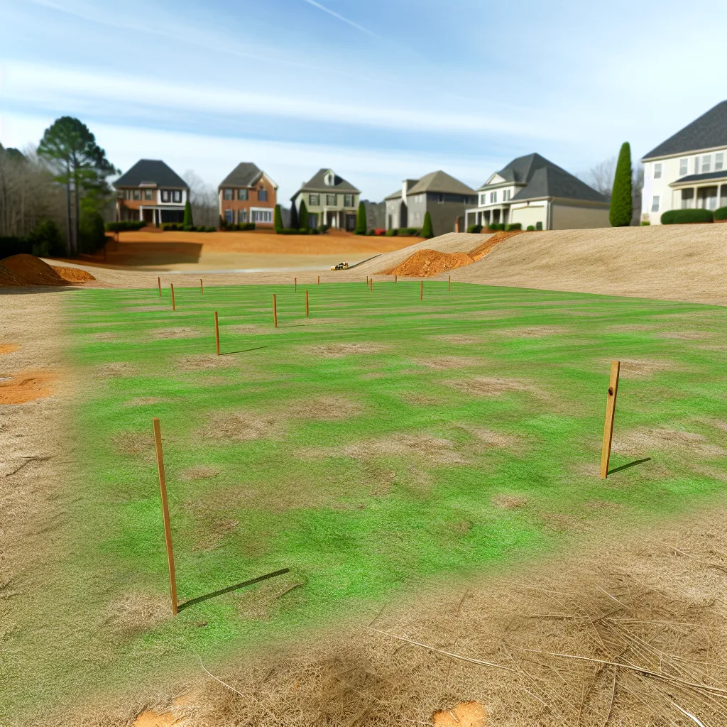 Cleared vacant residential lot for sale in Carroll County, Georgia