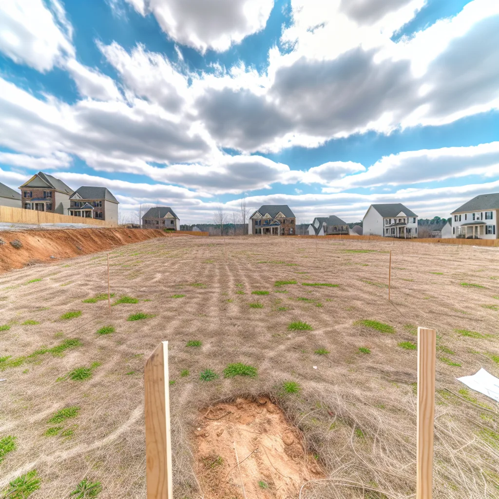 Cleared vacant residential lot for sale in Carrollton, Georgia