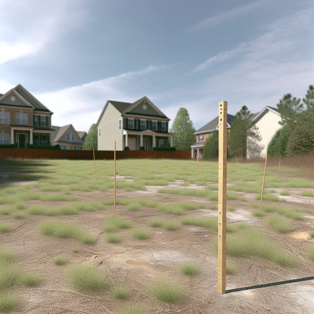 Cleared vacant residential lot for sale in Cobb County, Georgia