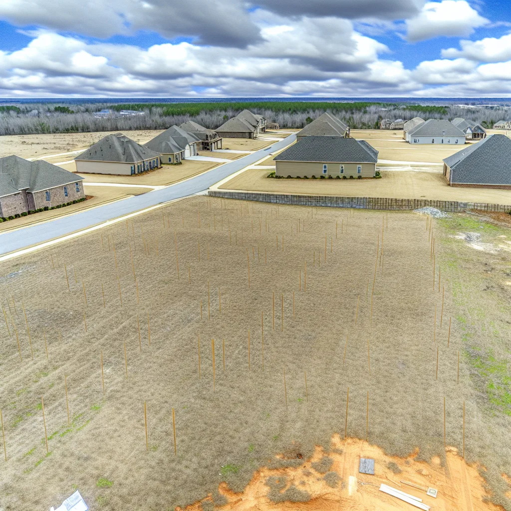 Cleared vacant residential lot for sale in Elberton, Georgia