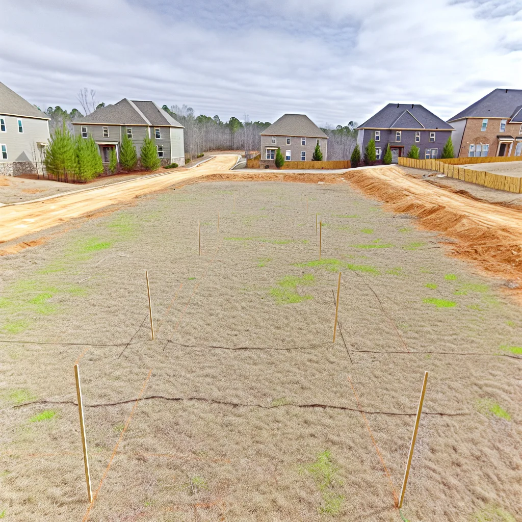 Cleared vacant residential lot for sale in Ellijay, Georgia