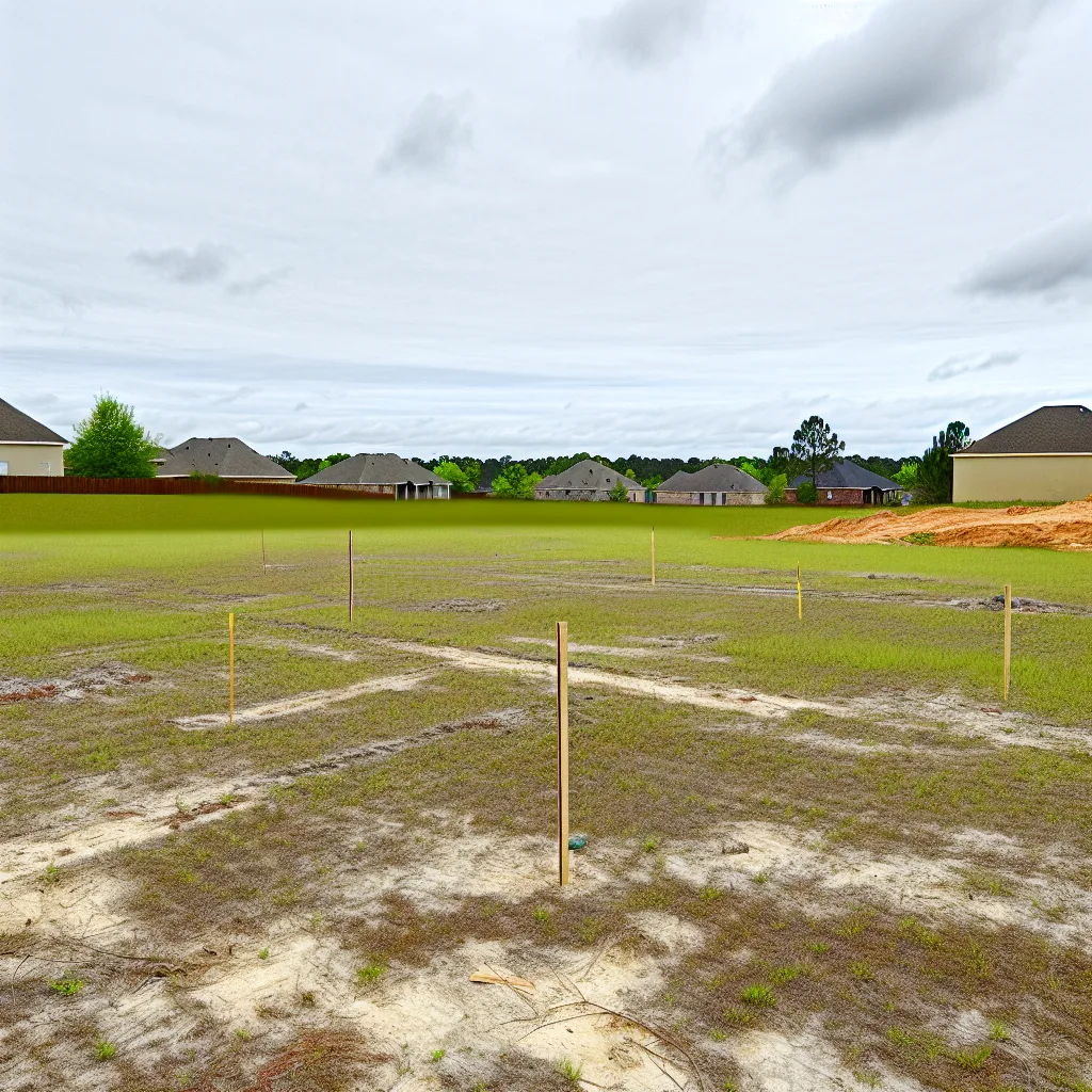 Cleared vacant residential lot for sale in Lowndes County, Georgia