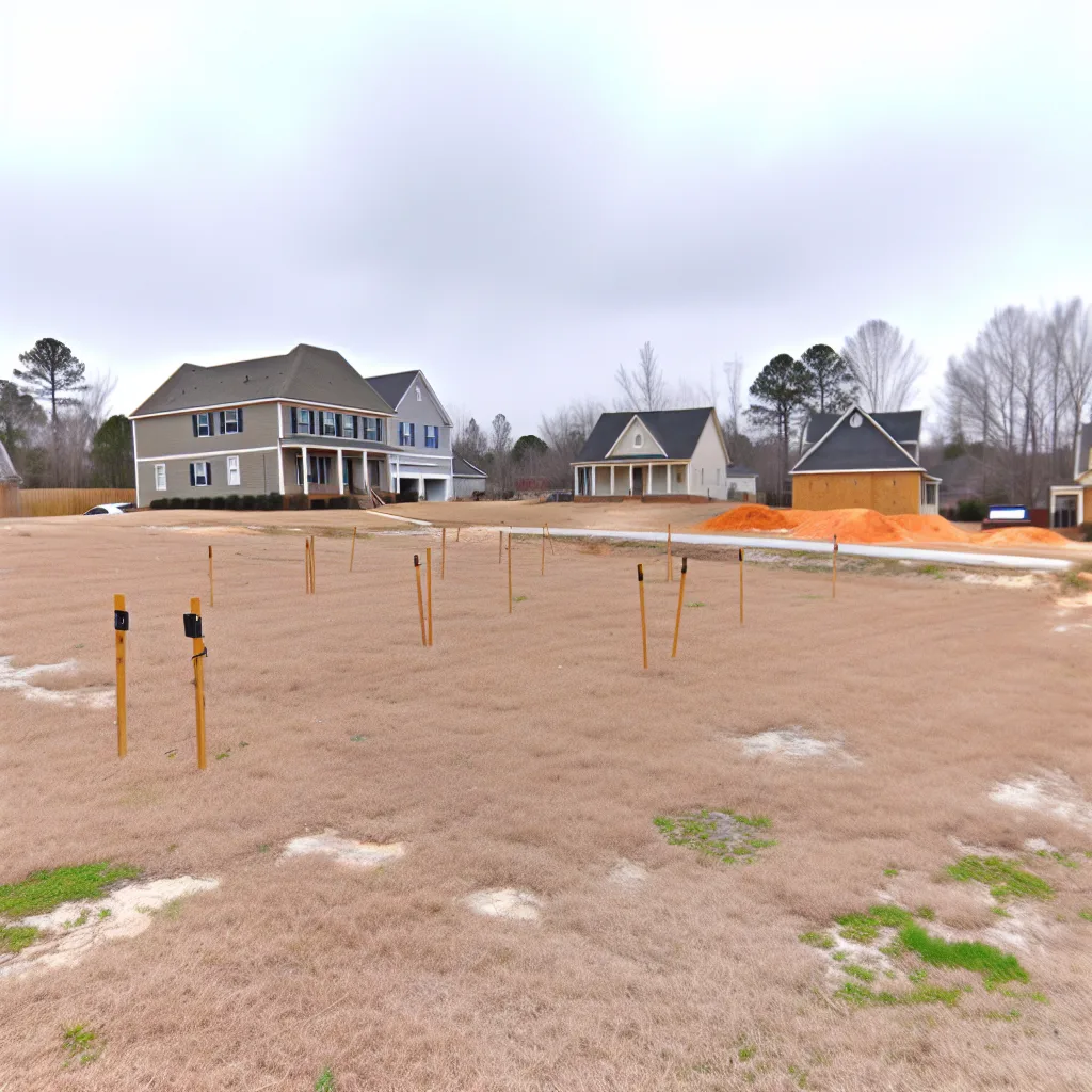 Cleared vacant residential lot for sale in Macon, Georgia