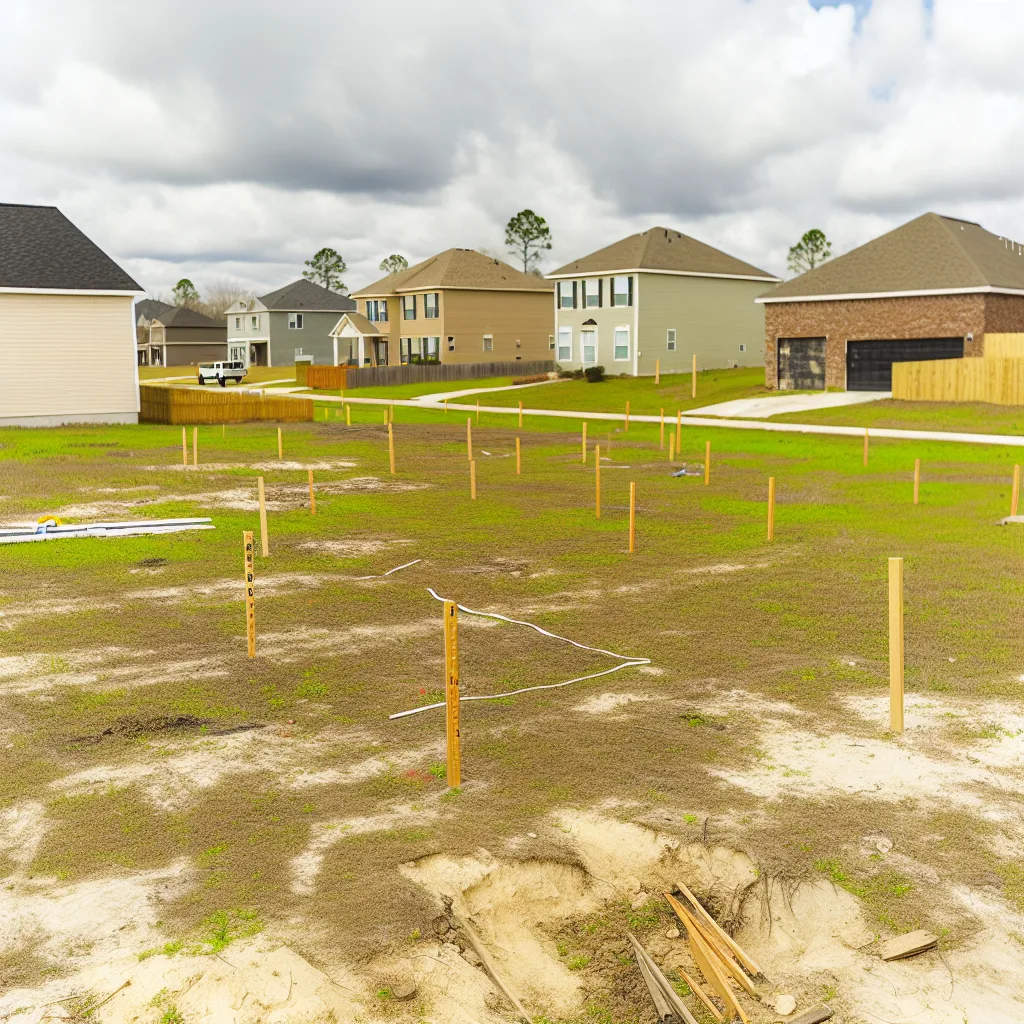 Cleared vacant residential lot for sale in Nahunta, Georgia